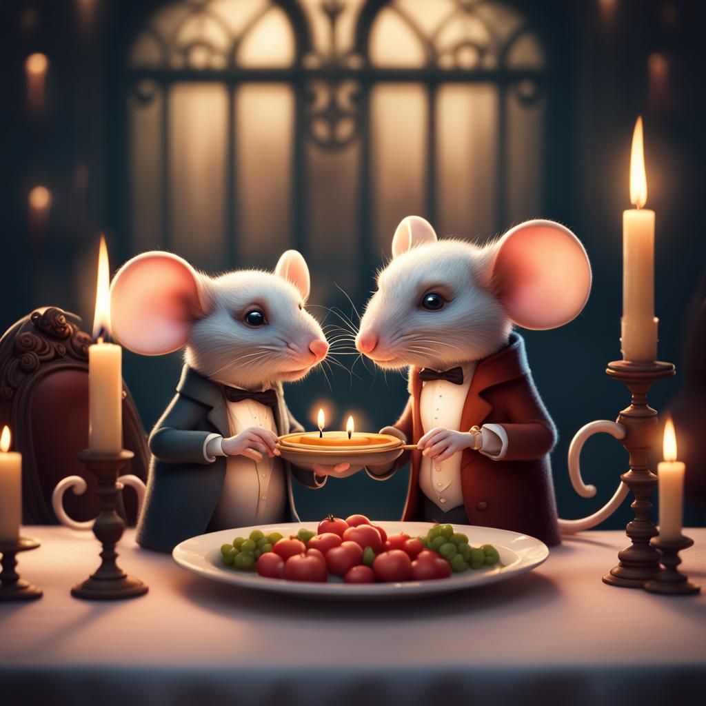 Candle light dinner   by @Jade Raven 