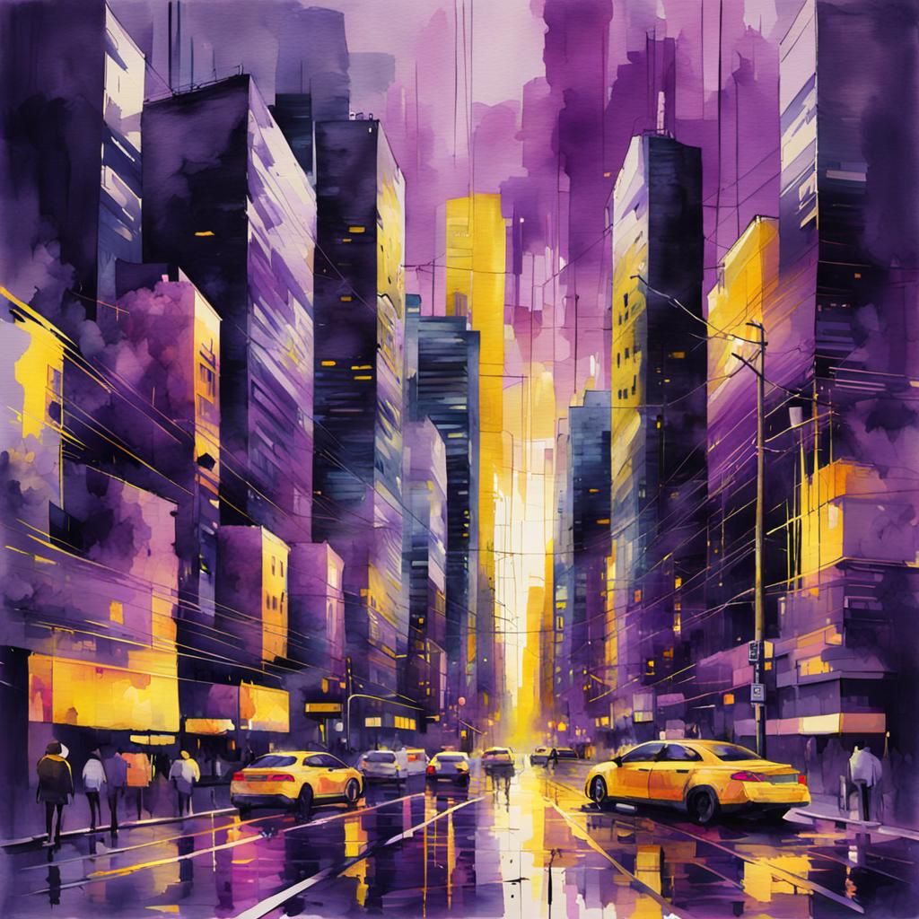 Glitchy city #3  by @Corn Clay