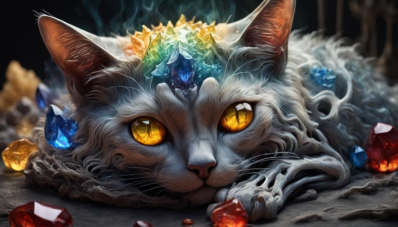Relaxing cat