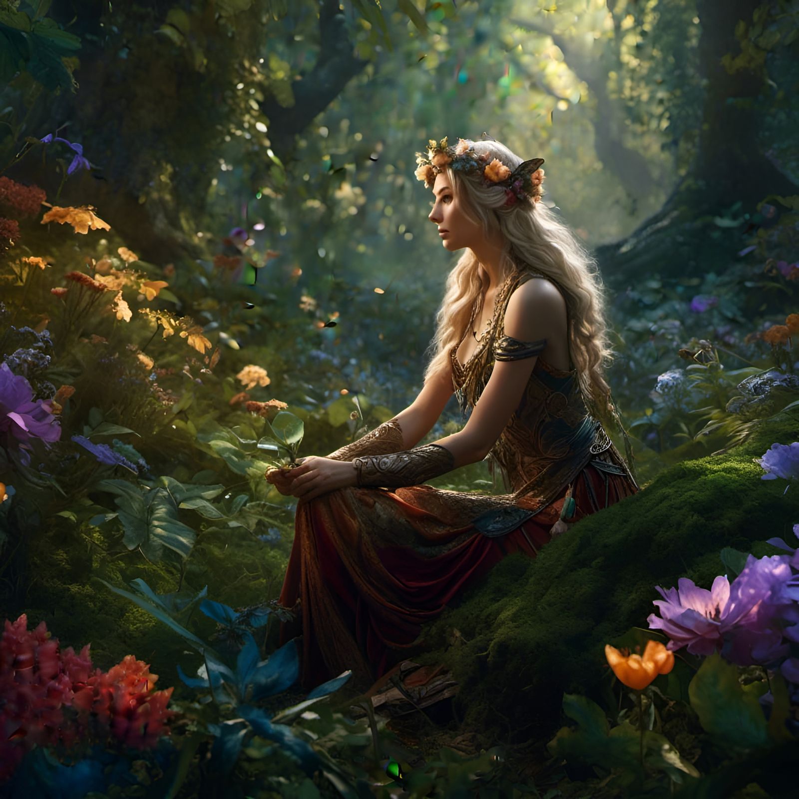 <lora:NC Hyperreal:1.0> Amaris Gramen, female elf in her 20s...