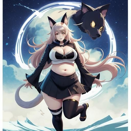 Fat Anime girl  by @FatAnimeGirls