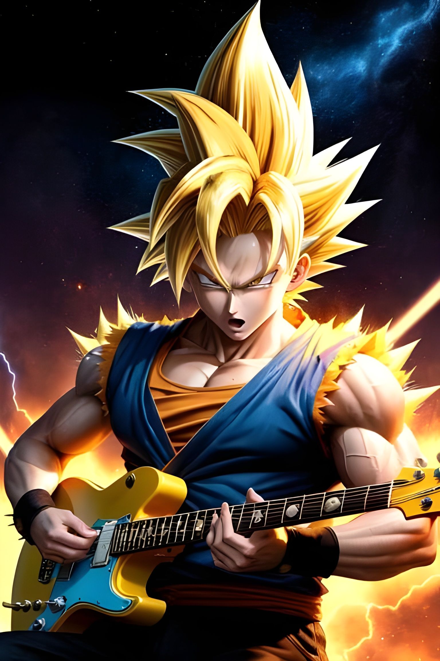 Rock 'n' Roll Goku!!!