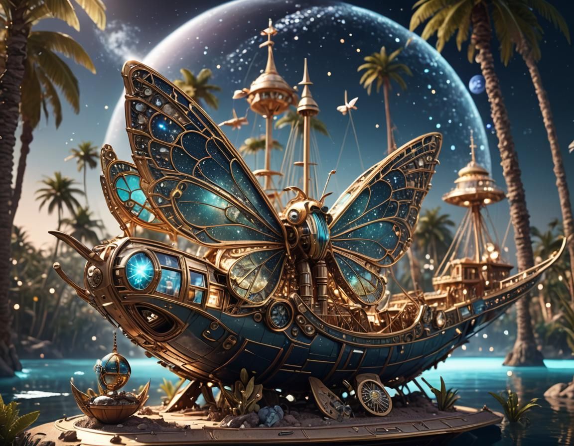 Butterfly boat  by @Meara