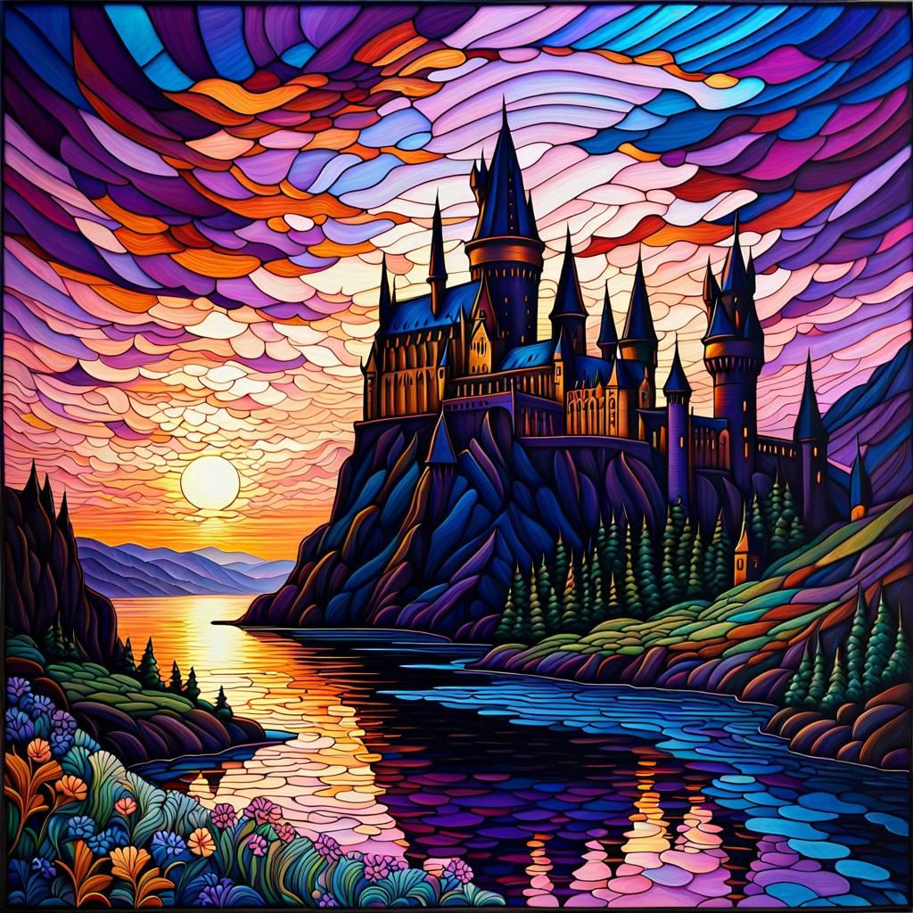 Hogwarts castle  by @Runaway Psychologist