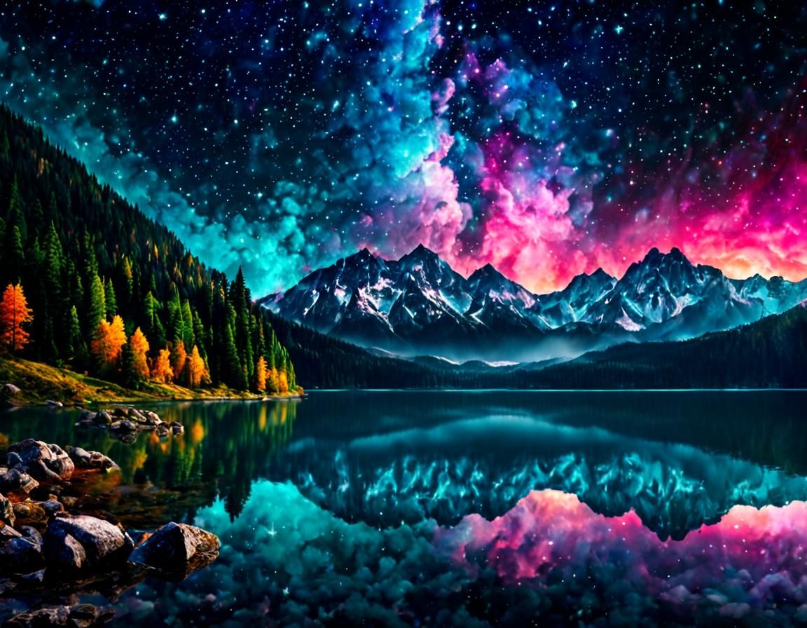Nebula nights in the Alpine
