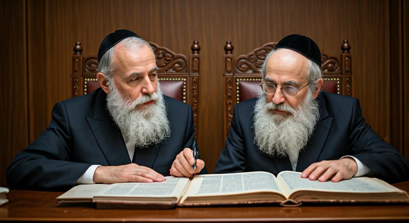 Rabbinic Leaders in Intense Gemara Study