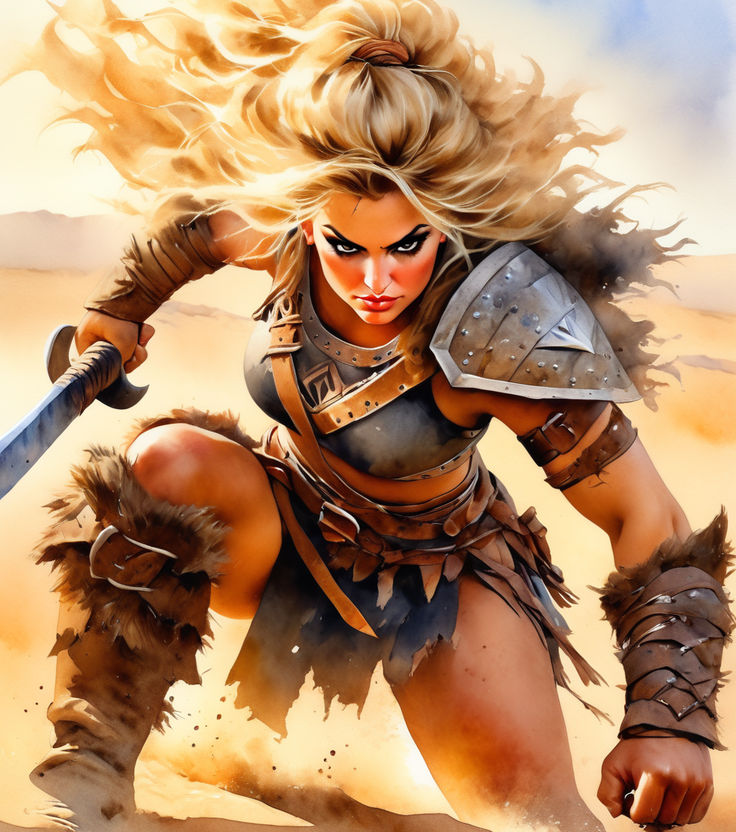 Omah the Hellion, Barbarian Warrior