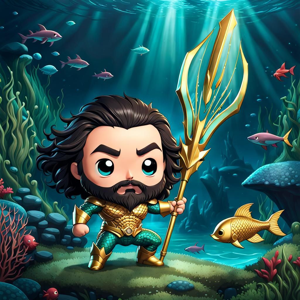 Chibi Aquaman - AI Generated Artwork - NightCafe Creator