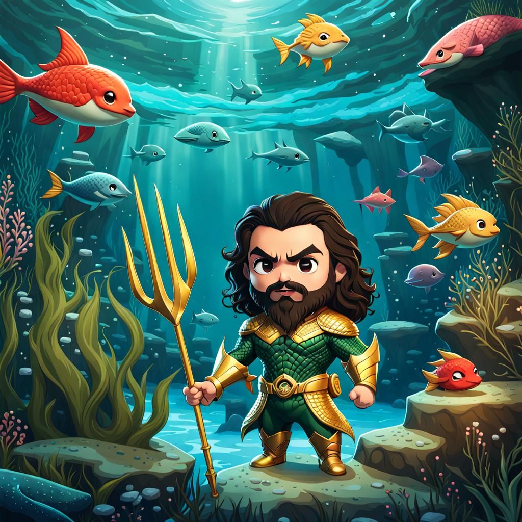 Chibi Aquaman - AI Generated Artwork - NightCafe Creator