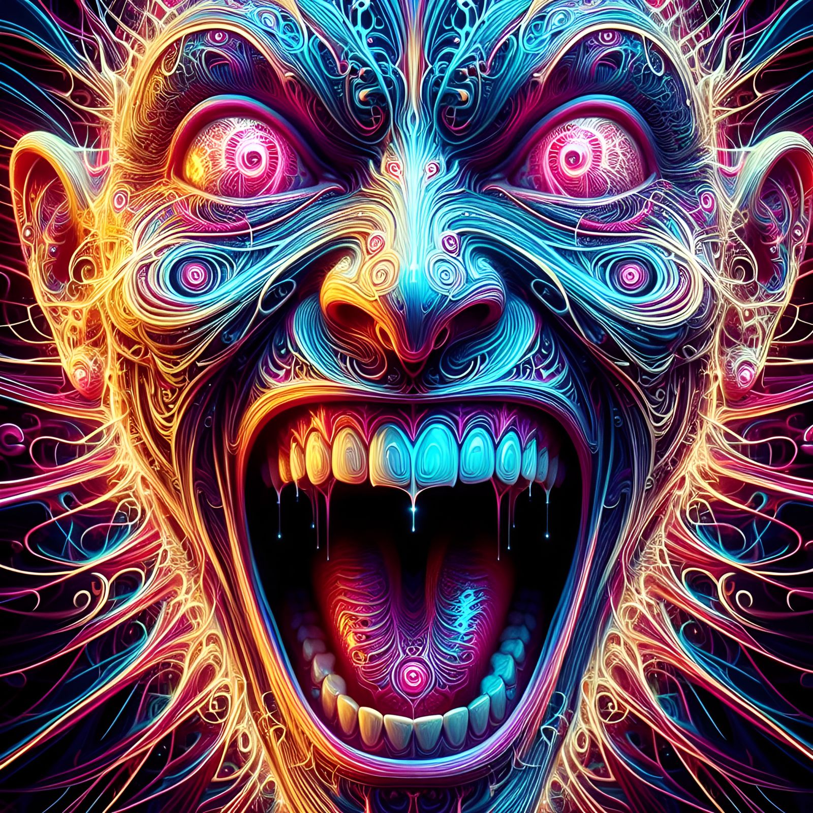 Punkadelic Screaming Face