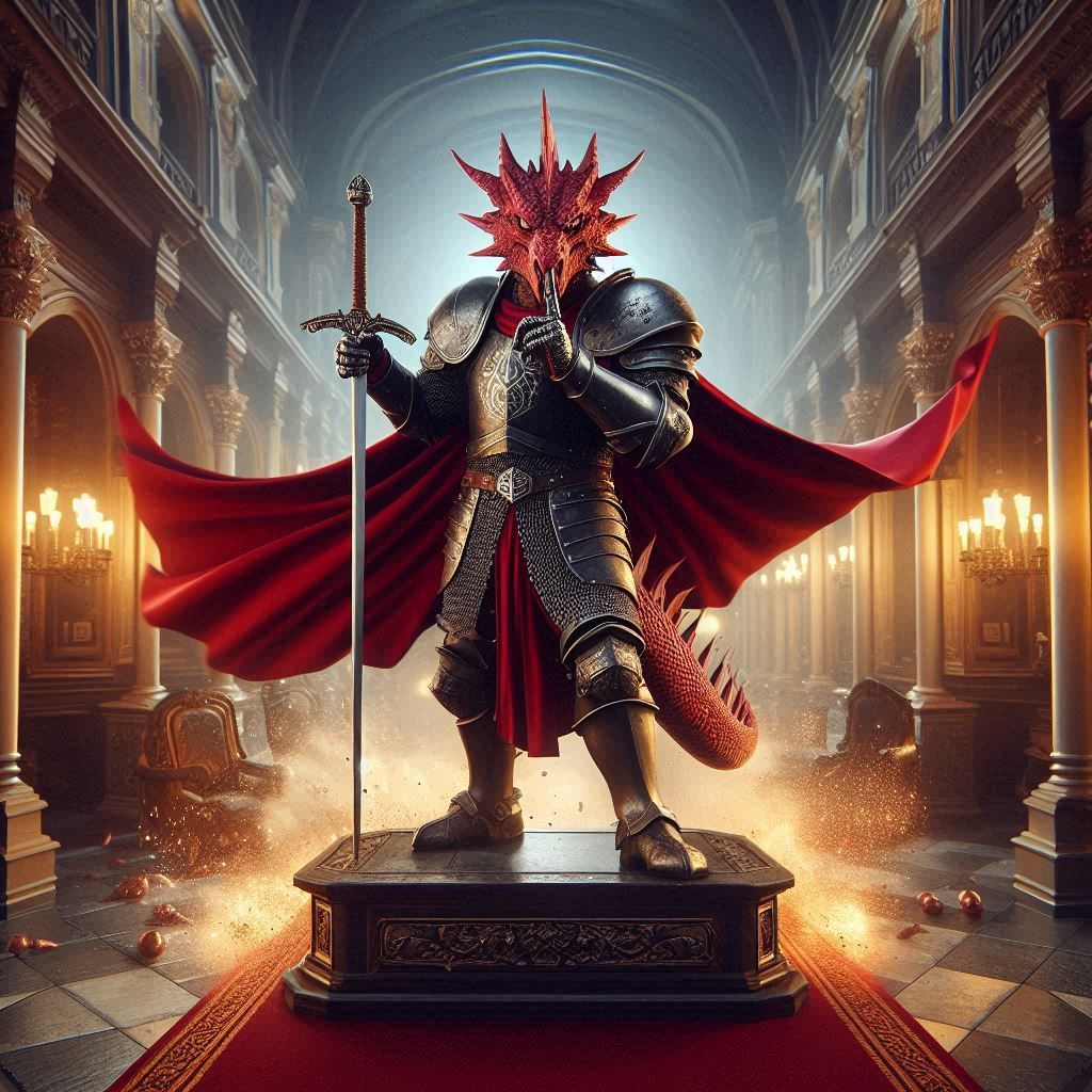 Wait that’s not a knight statue!