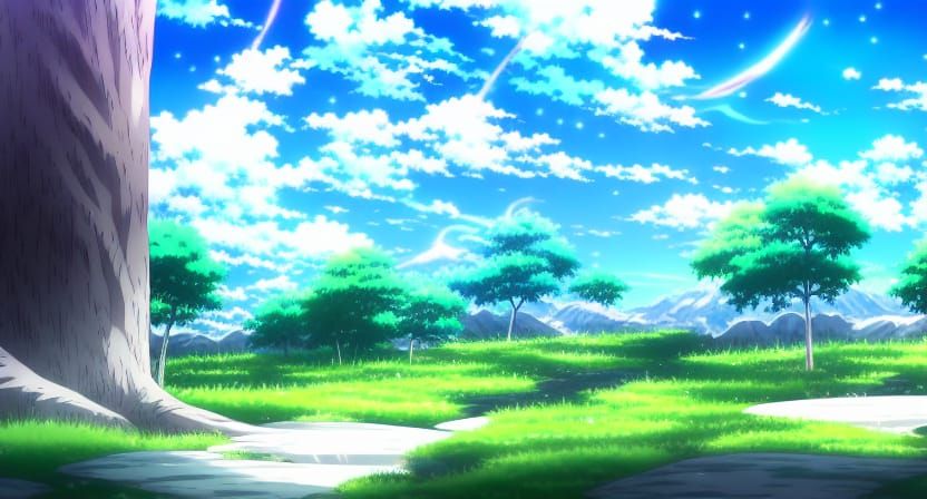 anime key visual landscape