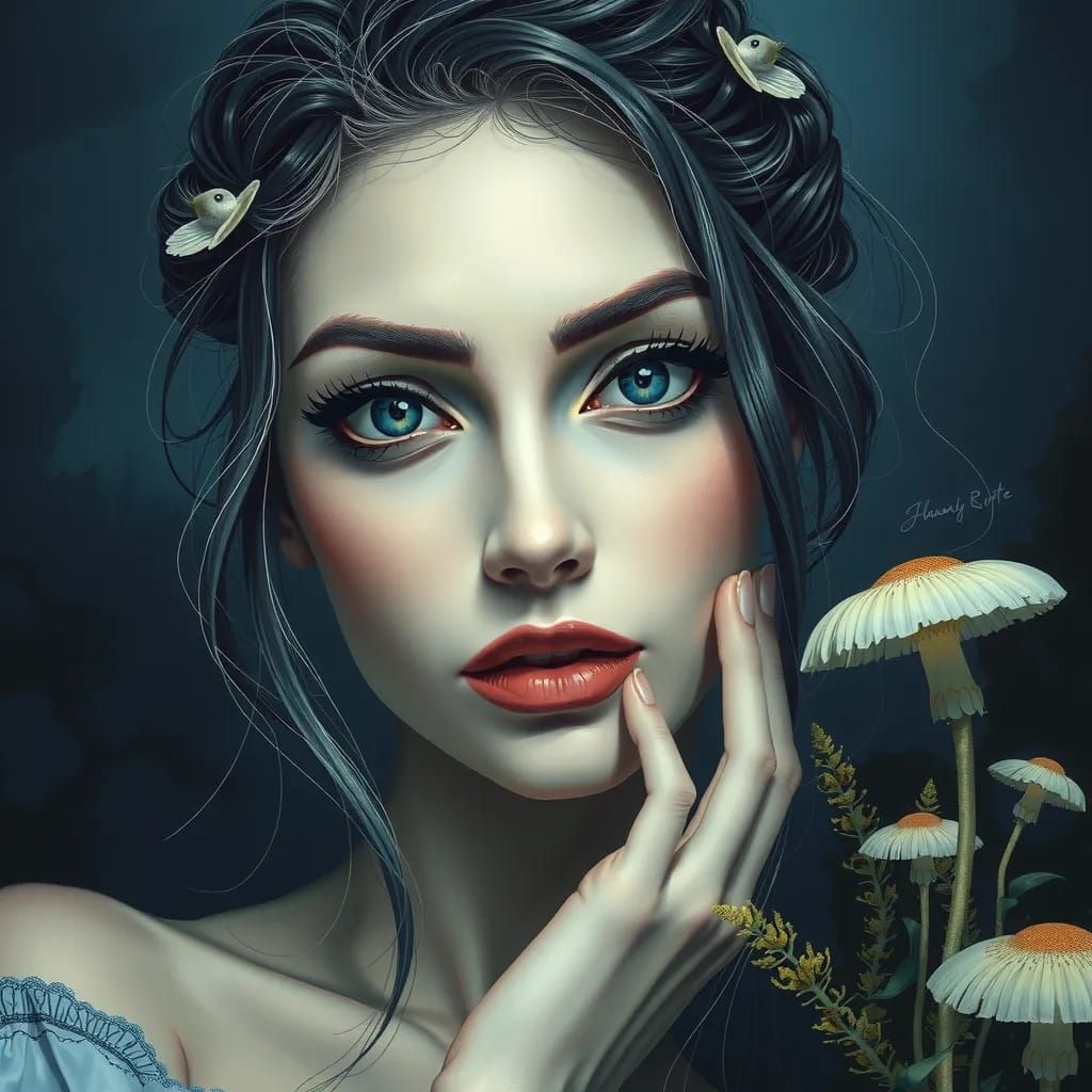 Dreamy Elegance: A Seductive Portrait of Beauty