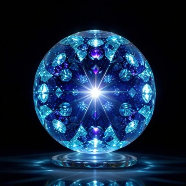 300mm Macro photo of a pristine_mystical_orb