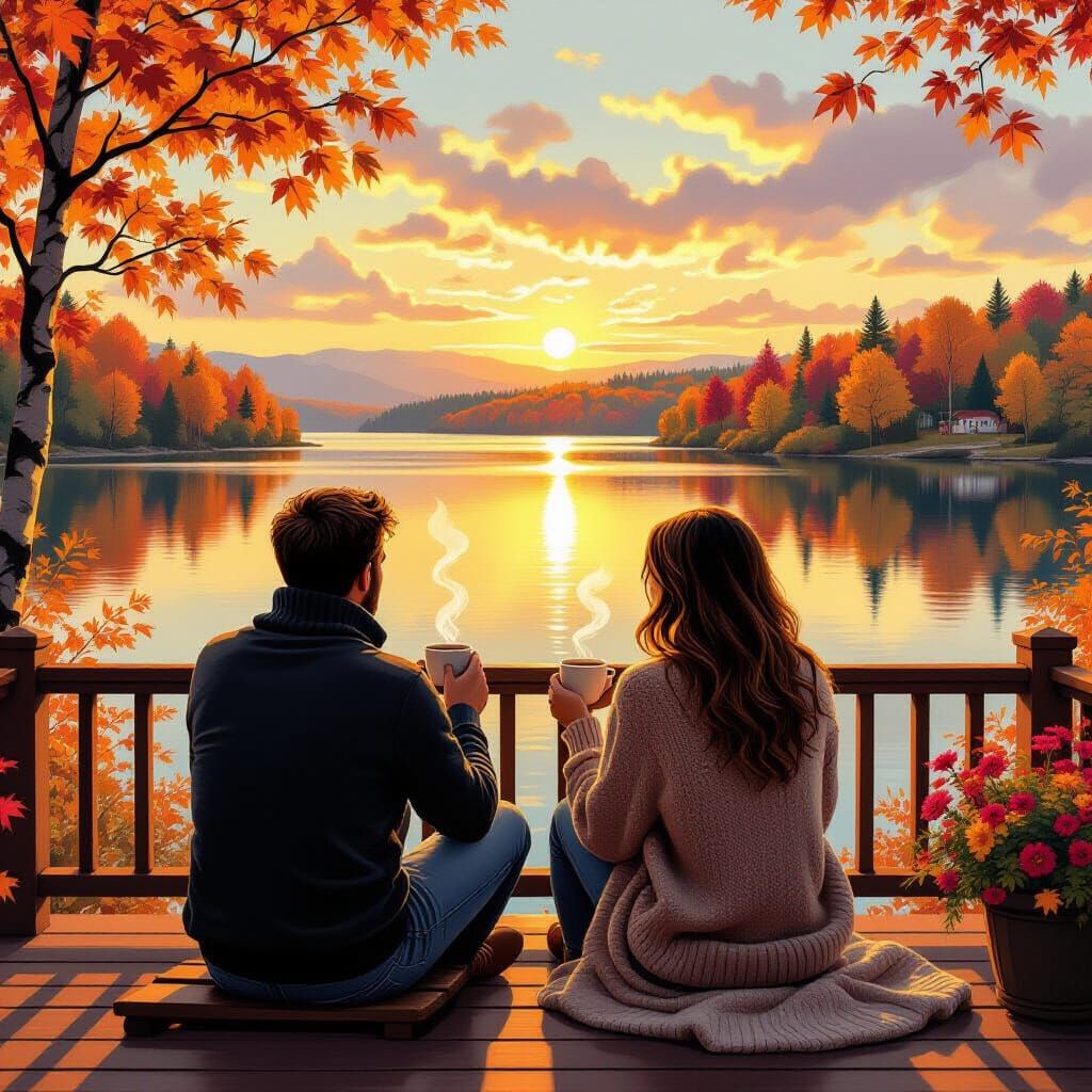 Fall Evenings on the Lake  by @Kari