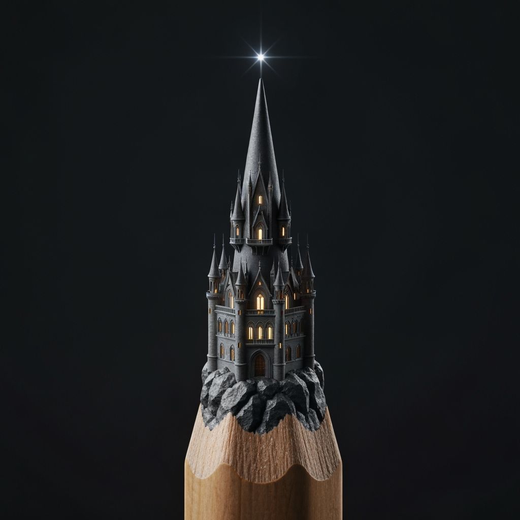 The Castle Within The Pencil  by @ChronoScribe