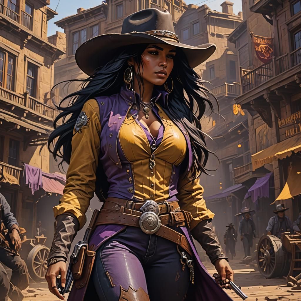 Wild West Gunslinger with Dark Fantasy Elements