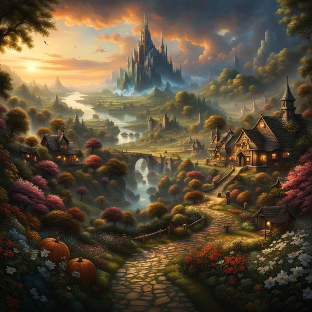 Mystical landscape - AI Generated Artwork - NightCafe Creator