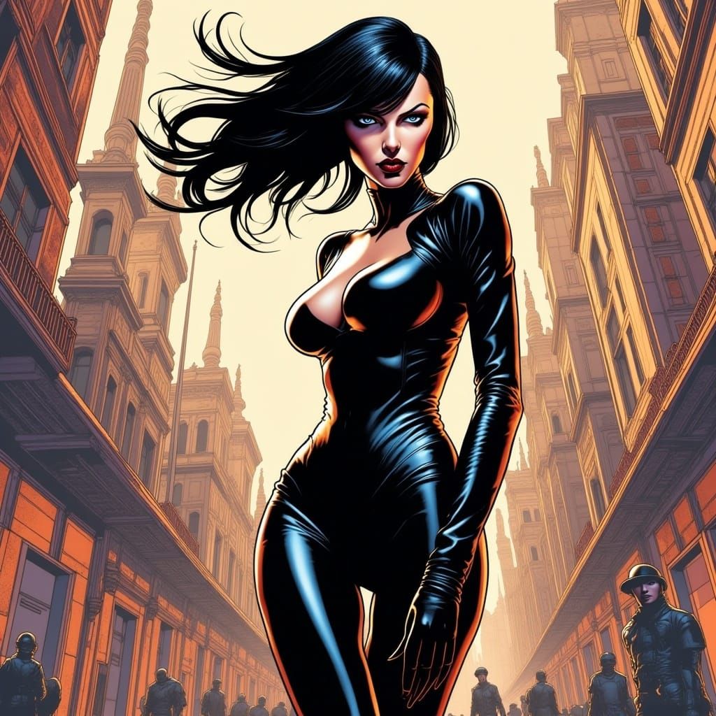  <lora:Aeon Flux Edition:1.0>