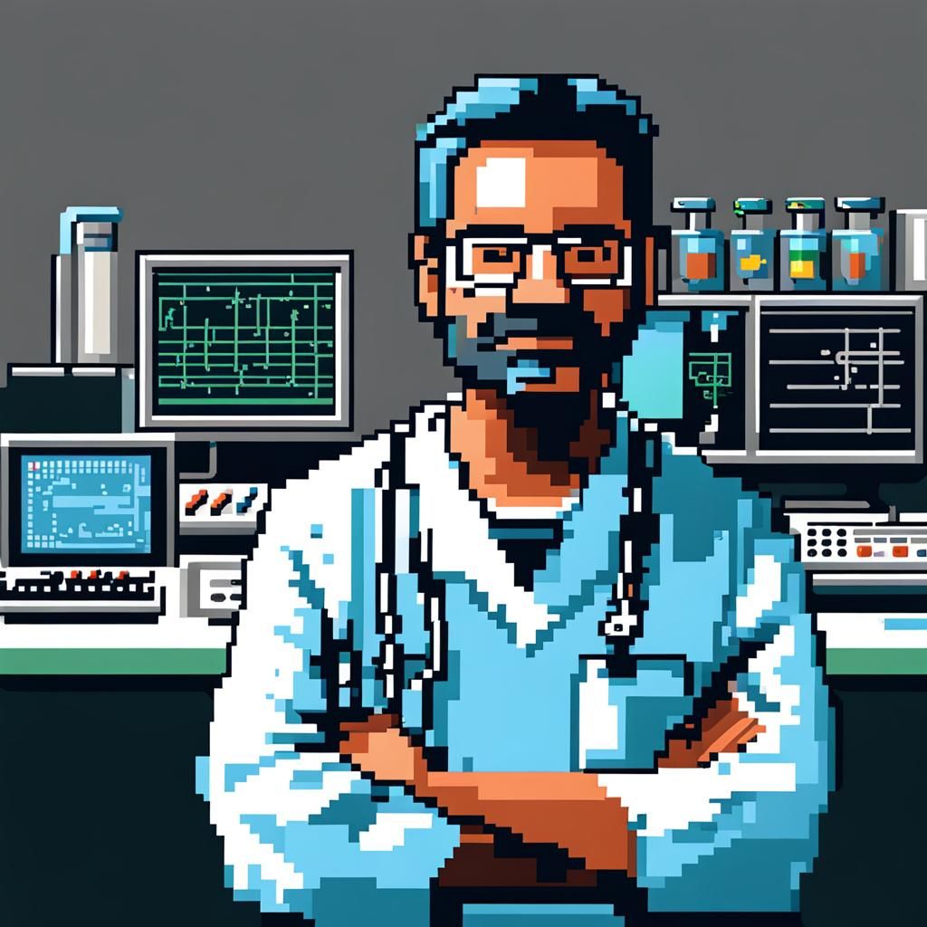 Anaesthetist, 16 bits, pixel art - AI Generated Artwork - NightCafe Creator