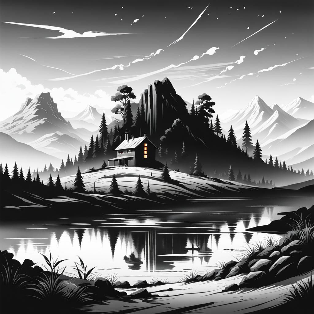 Landscape monochrome