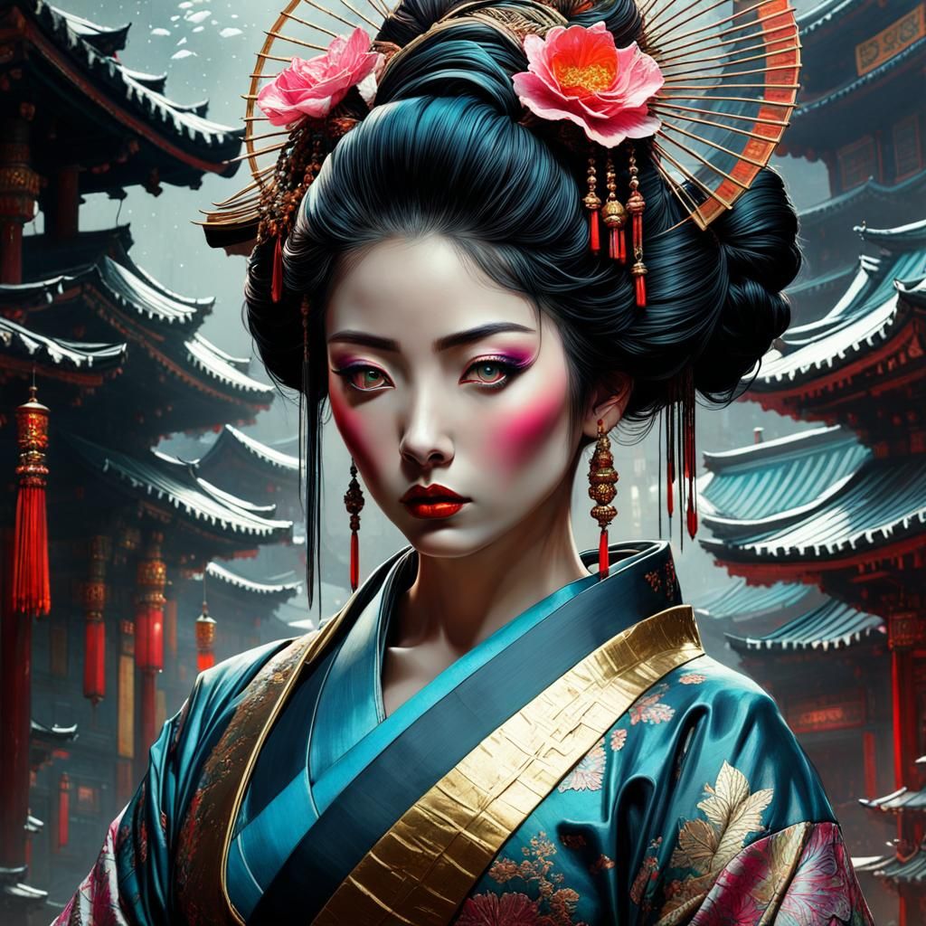 Geisha - AI Generated Artwork - NightCafe Creator