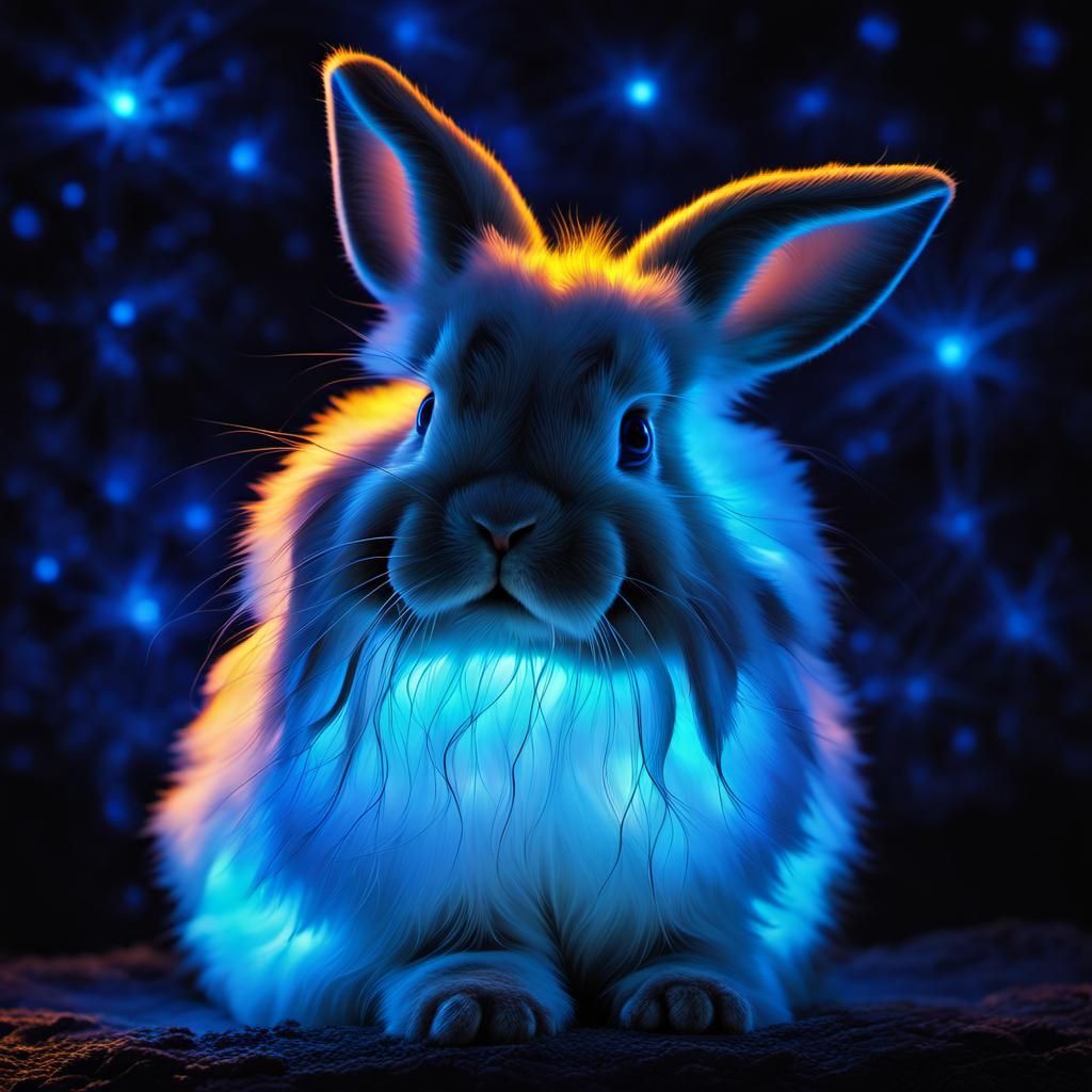 Did you know that some rabbits GLOW IN THE DARK?!   by @MargevonMarge
