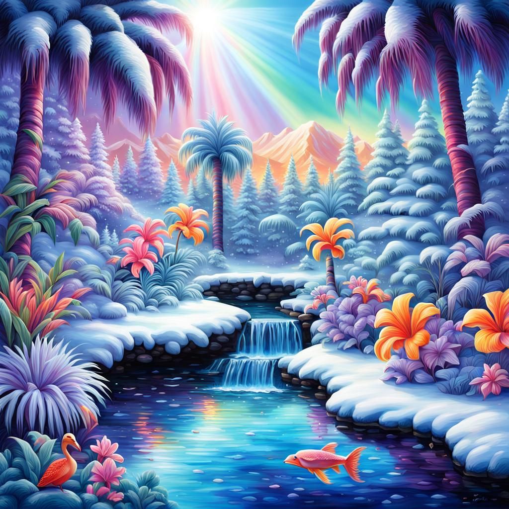 Winter Wonderland Meets Tropical Paradise