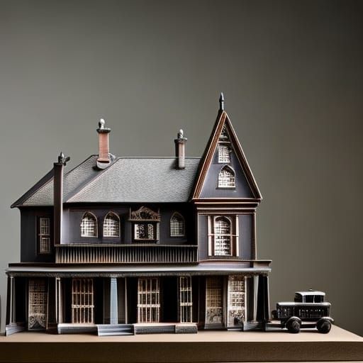 Model of a haunted house