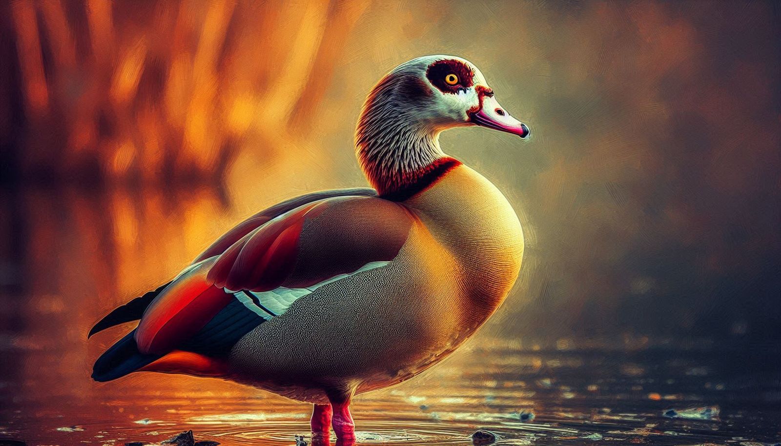 Egyptian goose drake