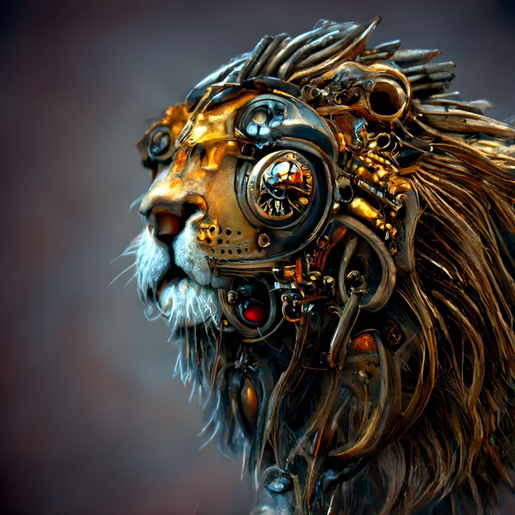 Clockwork LION r/nightcafe