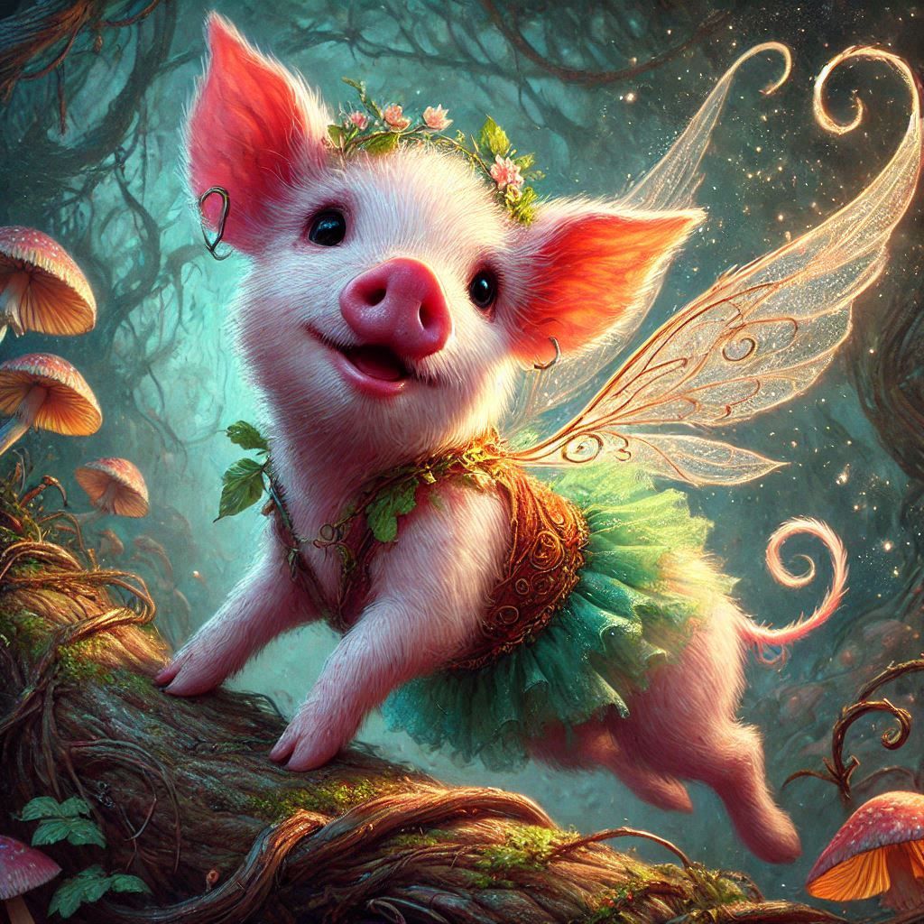 adorable fairy-tale fantasy creature portrait..