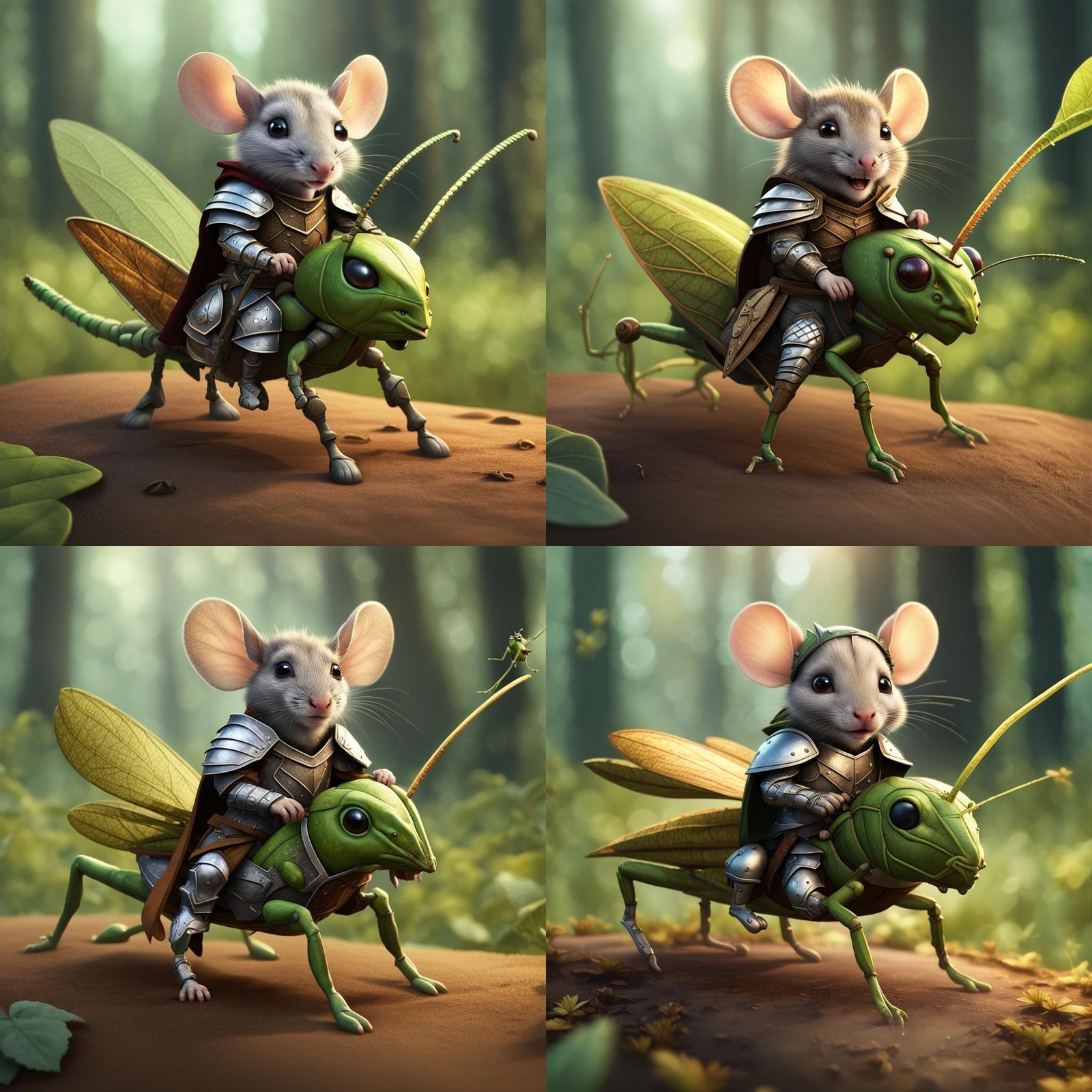 Mouse Cavalier Hopping to it M'Lord!