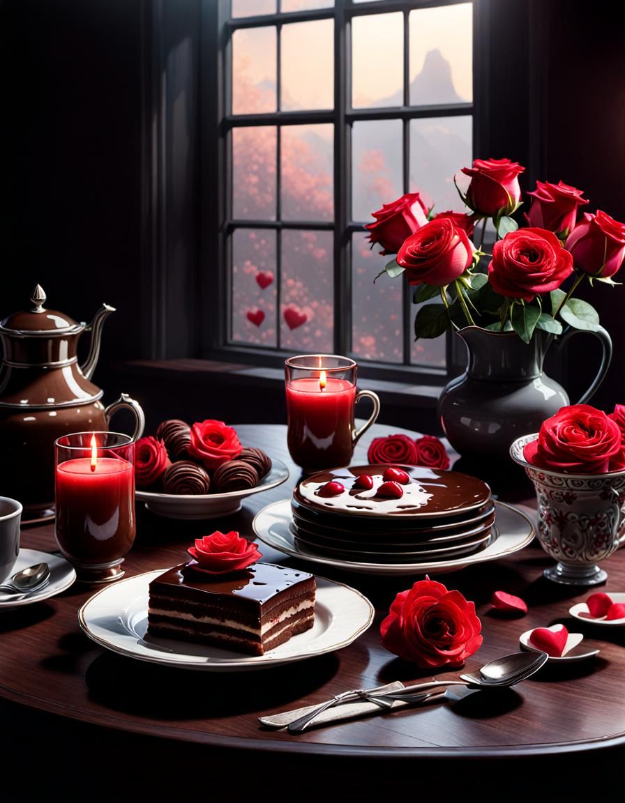 Valentines day breakfast   by @DeliaPeabody