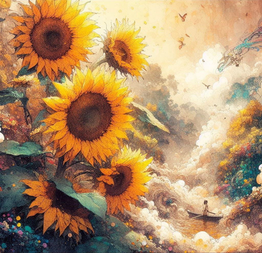 Sunflowers in the valley