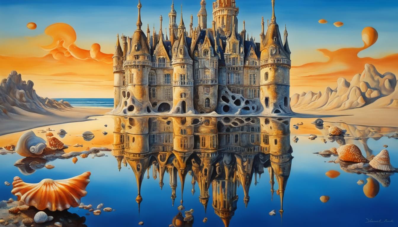 Les plus beaux coquillages font une construction qui ressemble au château de Chambord 