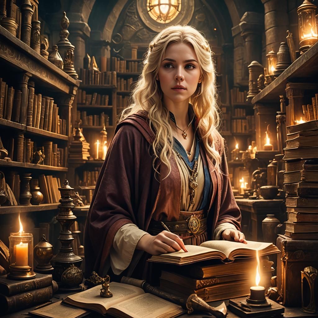 The apprentice mage  by @undefined