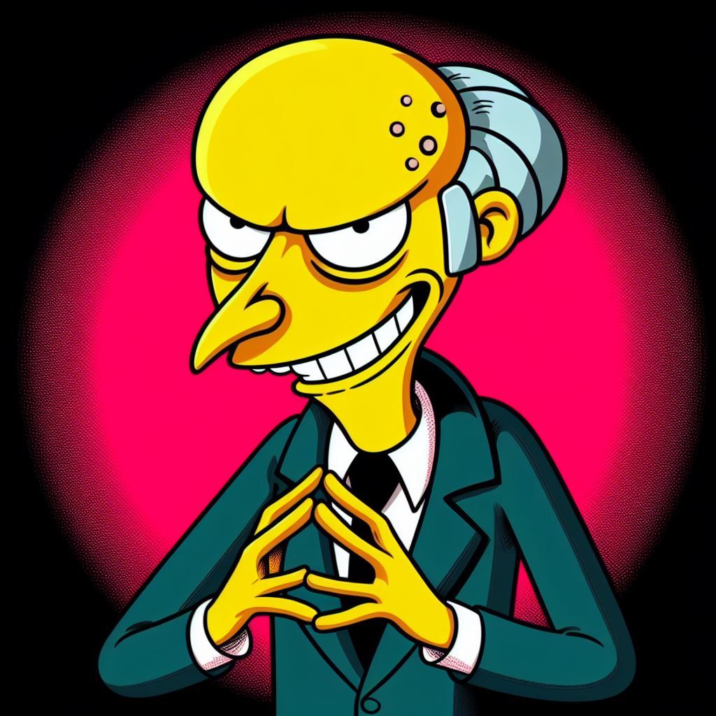 Mr. Burns being Mr. Burns
