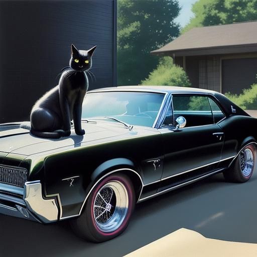 Black Cat on a Black Cat