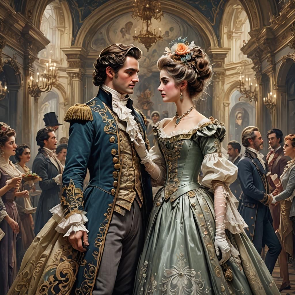Marriage of Figaro: Opera Theme in Detailed Digital Painting