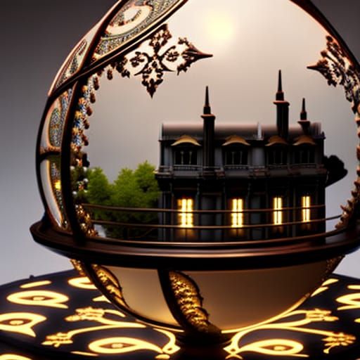 House in a crystal ball
