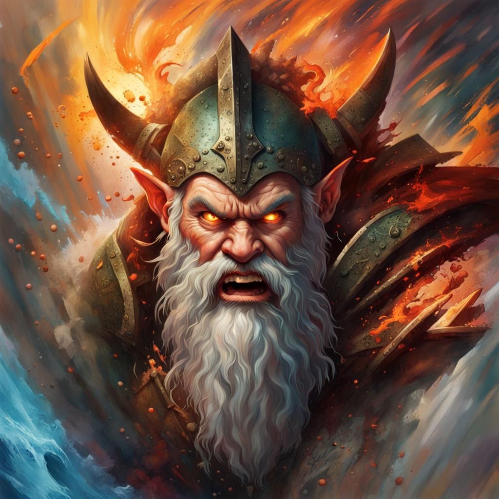 Angry Dwarf - AI Generated Artwork - NightCafe Creator