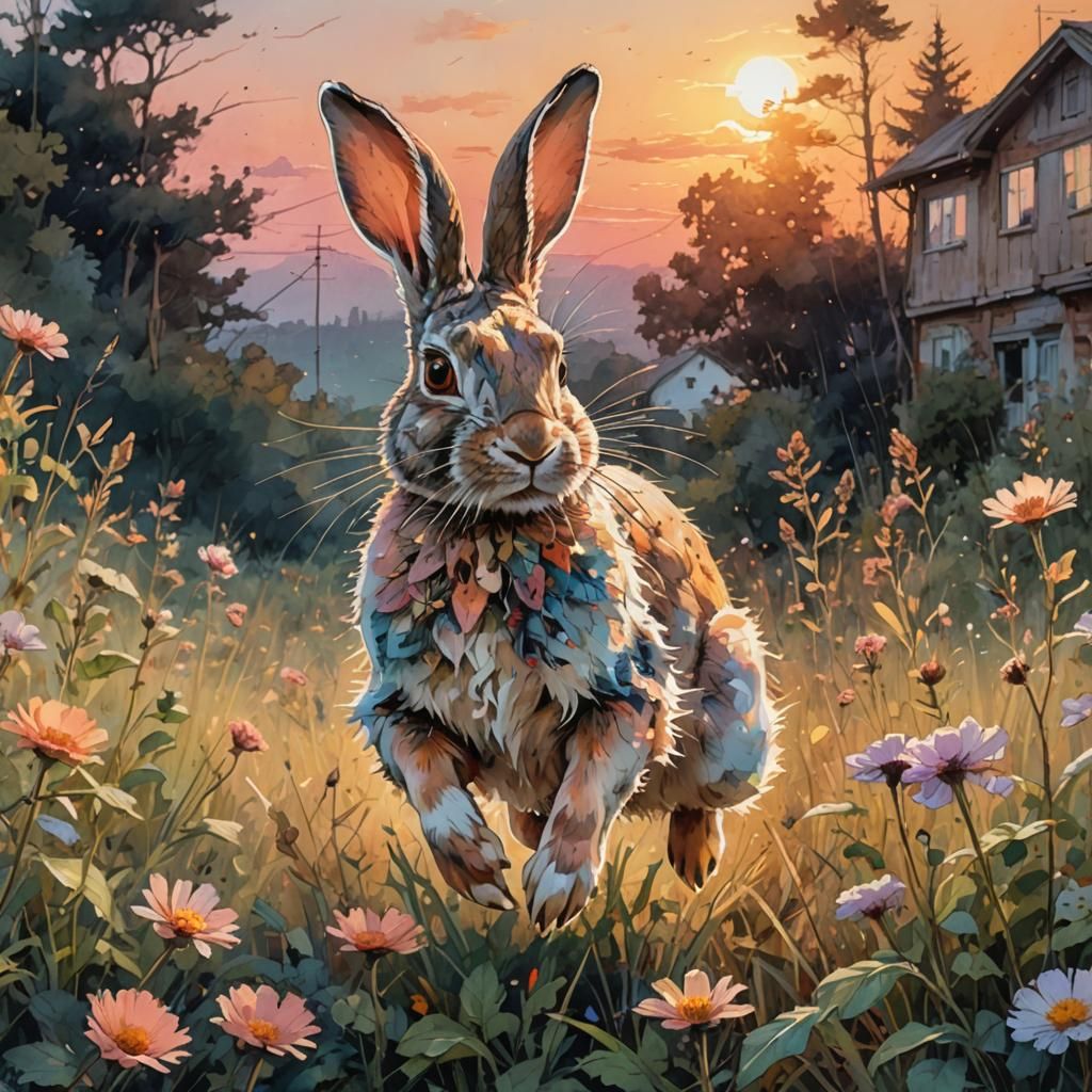 Hopping Through The Yard  by @Pigfarmer Jr