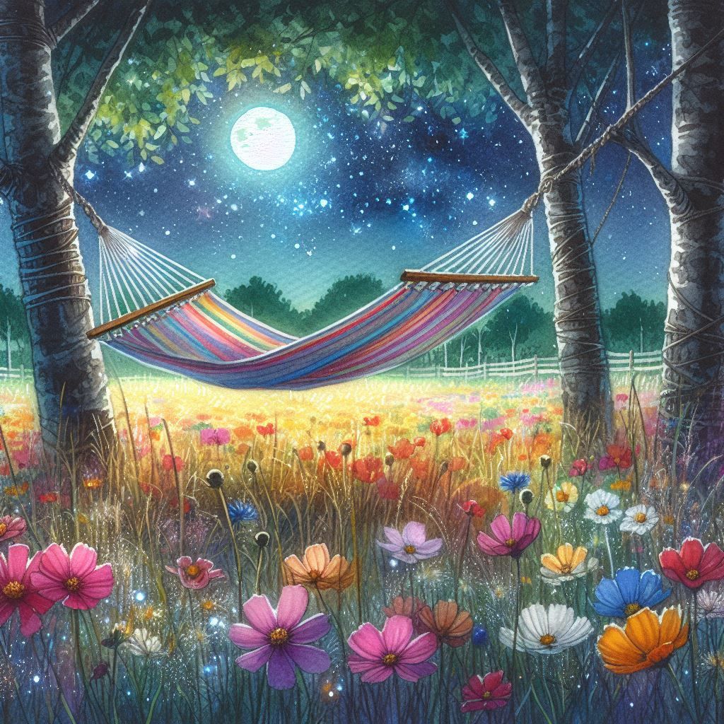 Hammock Under Moonlight