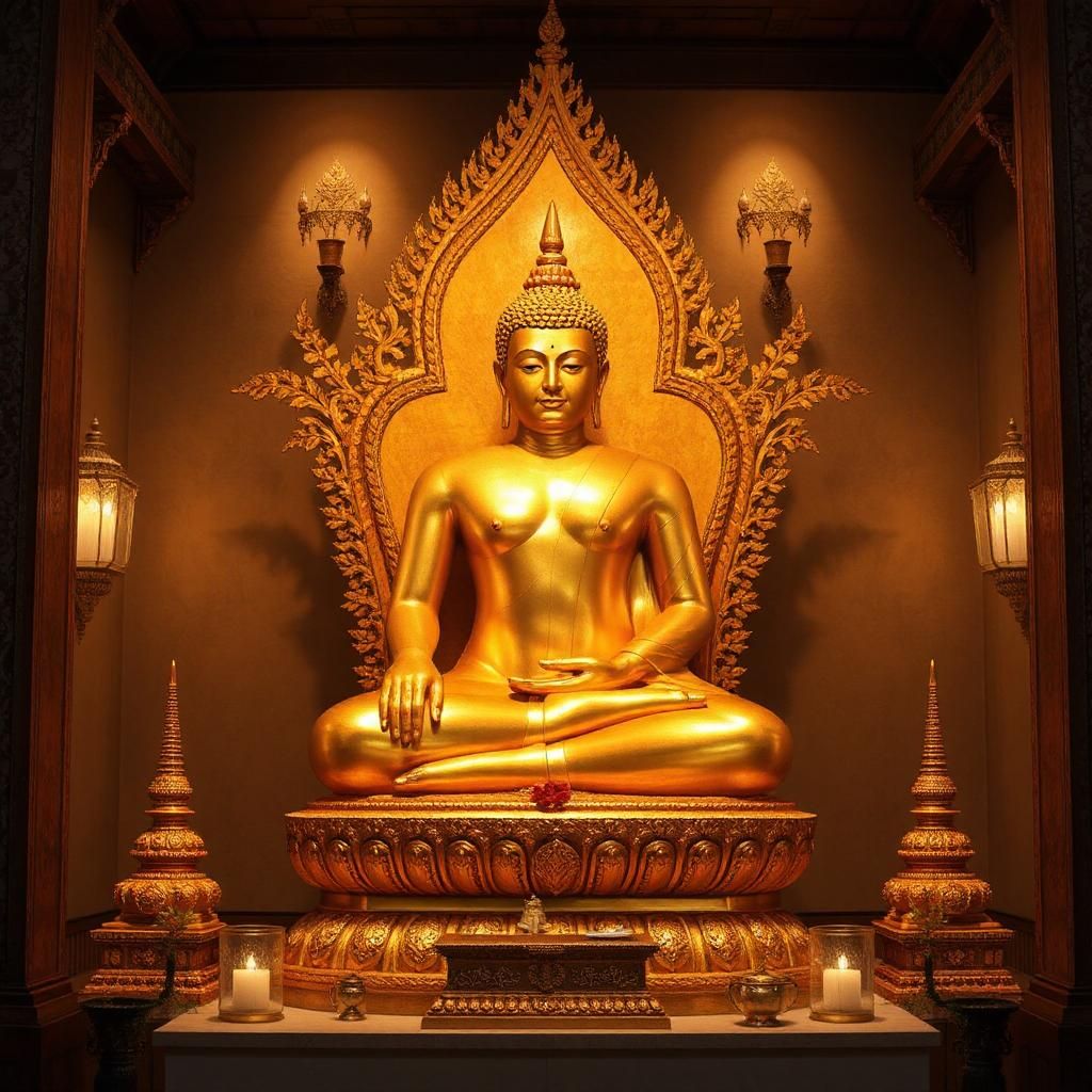 The largest solid gold statue in the world.