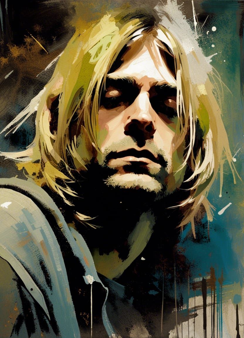 Kurt Cobain I - AI Generated Artwork - NightCafe Creator