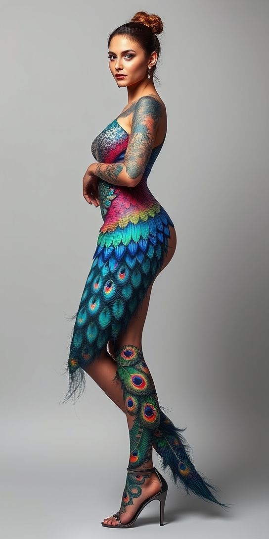 Arepresentation of a confident and artistic woman