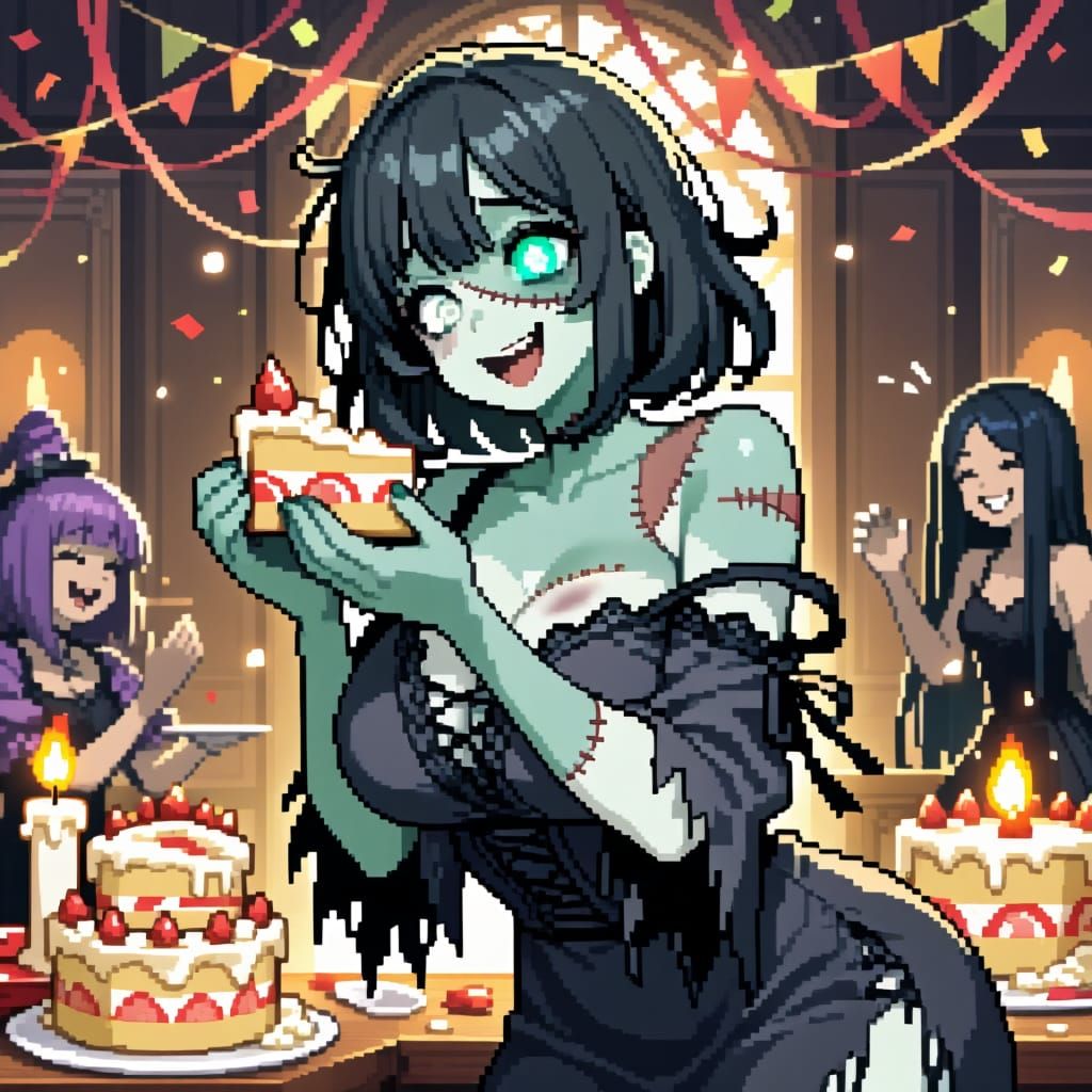 Morbi celebrating her birthday