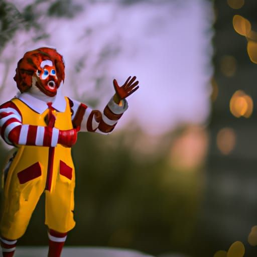 Ronald McDonald Mechas Professional photography, bokeh, natu...
