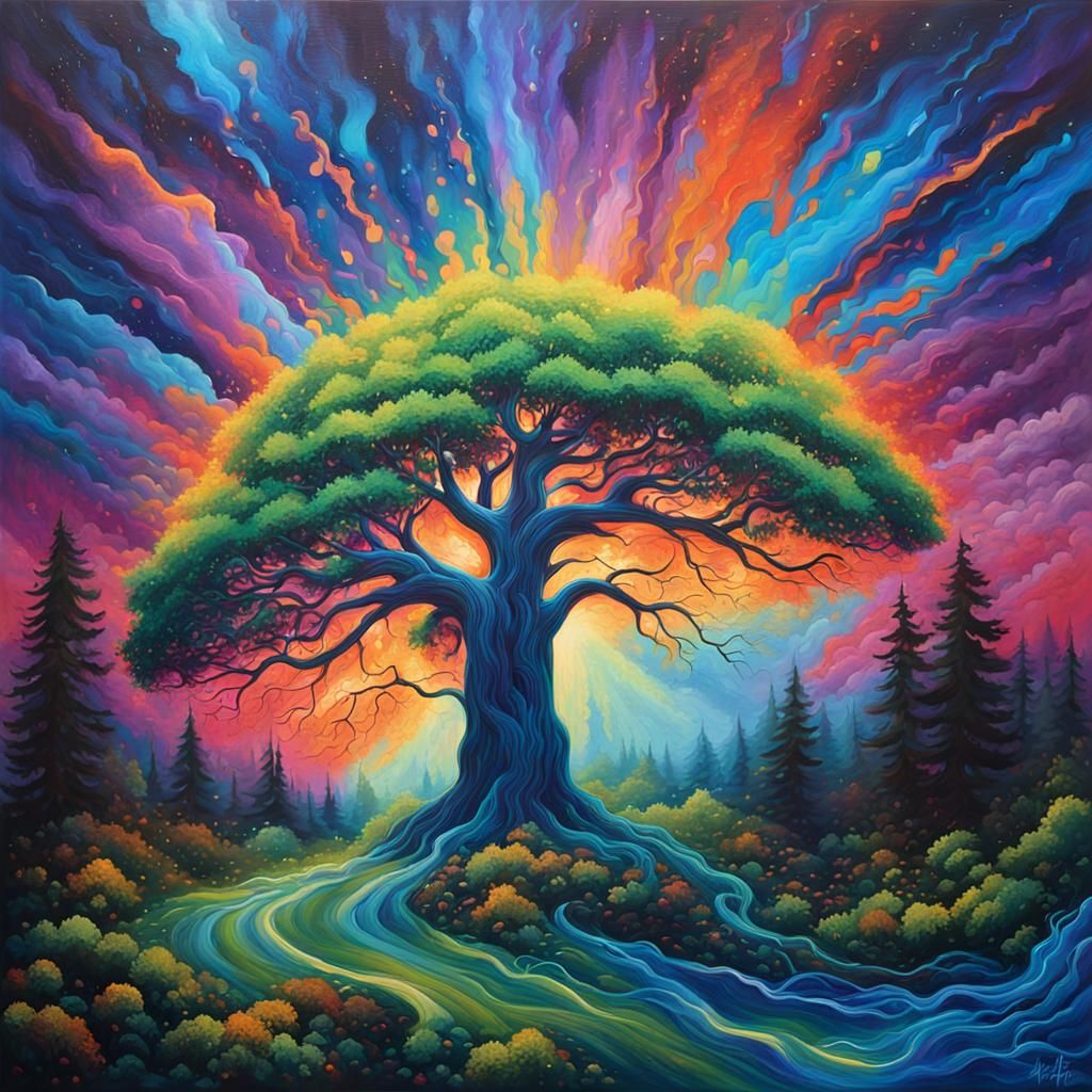 Radiant sky.